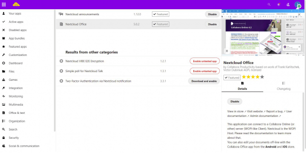Nextcloud-office-app