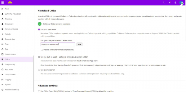 Nextcloud-office-server-setup